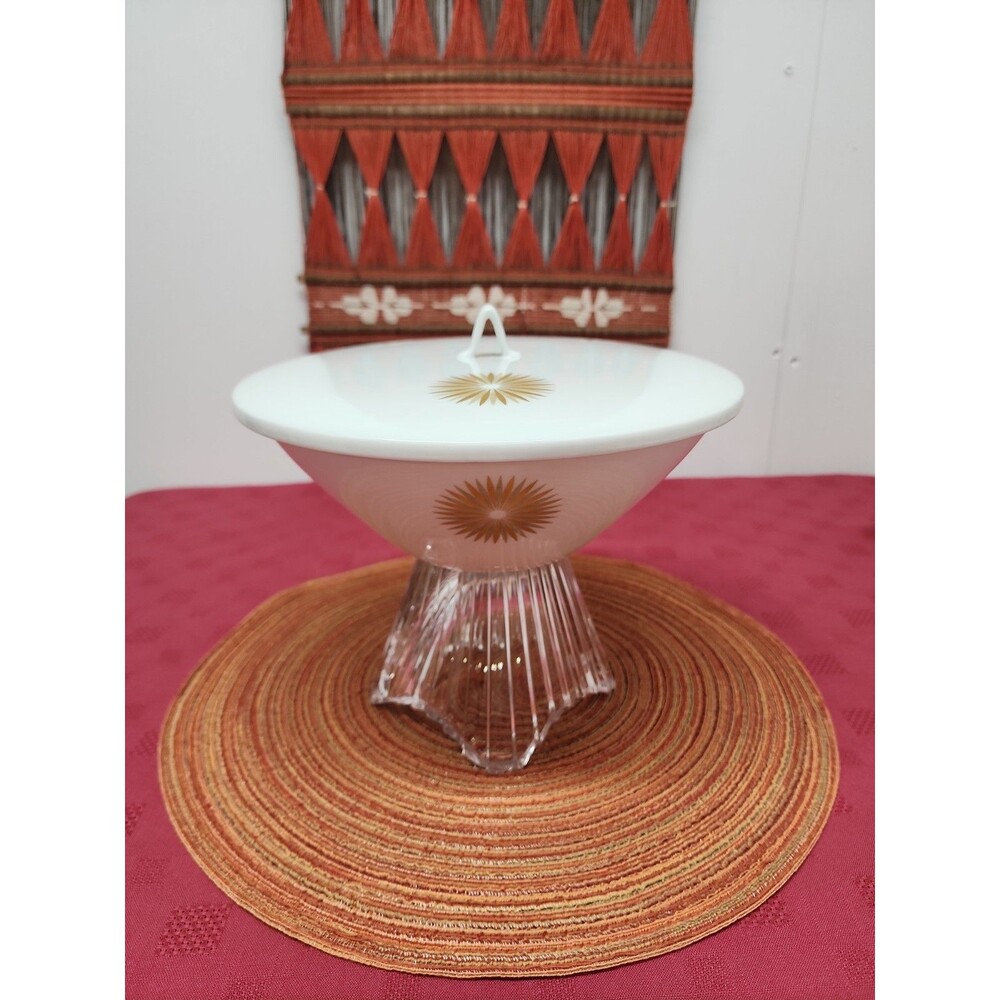 MCM Rosenthal Continental "Star Of Dawn"9" Round Covered Serving Bowl Atomic EUC